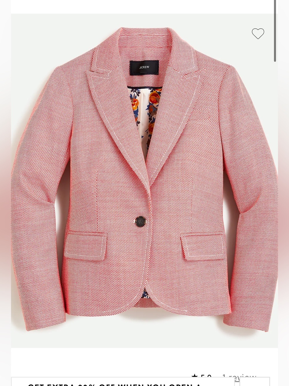 J. Crew | Cropped Lady Blazer in Stretch Tweed